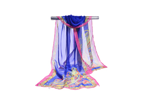 Female bright color chiffon scarf wholesale