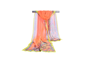 Female bright color chiffon scarf wholesale
