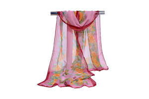 Female chiffon flower scarf wholesale