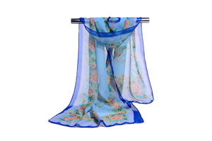 Female chiffon flower scarf wholesale