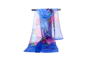 Female color chrysanthemum chiffon scarf wholesale