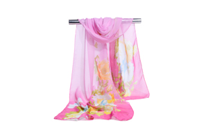 Female Chinaroses chiffon scarf wholesale