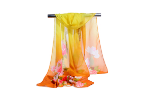 Female Chinaroses chiffon scarf wholesale