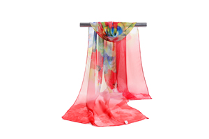 Female mixed color chiffon scarf wholesale