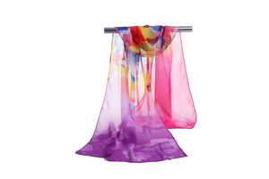 Female mixed color chiffon scarf wholesale