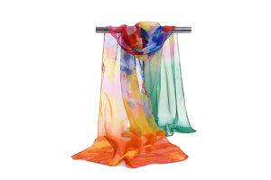 Female mixed color chiffon scarf wholesale
