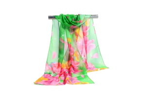 Female morning glory chiffon scarf wholesale