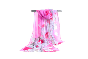 Female morning glory chiffon scarf wholesale
