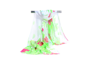 Female morning glory chiffon scarf wholesale
