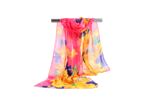 Female morning glory chiffon scarf wholesale