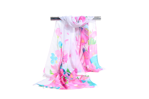 Female morning glory chiffon scarf wholesale