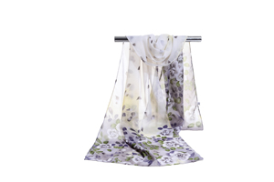 Female color printing chiffon scarf wholesale