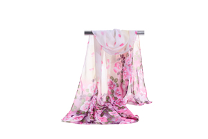 Female color printing chiffon scarf wholesale