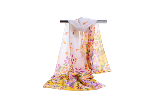 Female color printing chiffon scarf wholesale