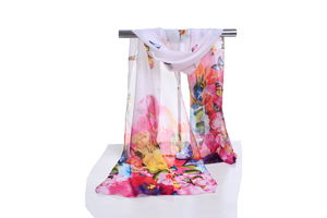 Madam butterfly pattern chiffon scarf wholesale