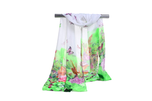 Madam butterfly pattern chiffon scarf wholesale