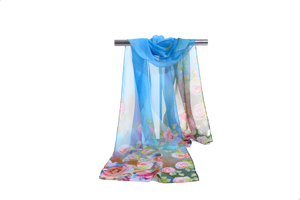 Female rose pattern chiffon scarf wholesale