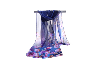 Female rose pattern chiffon scarf wholesale