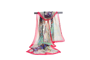 Female wheels chiffon scarf wholesale