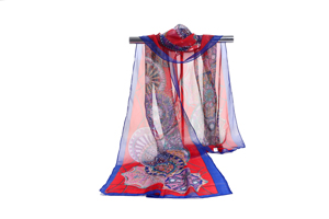 Female wheels chiffon scarf wholesale