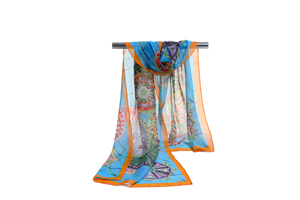 Female wheels chiffon scarf wholesale