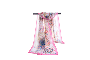 Female wheels chiffon scarf wholesale