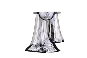 Female color butterfly chiffon scarf wholesale