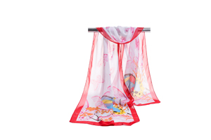 Female color butterfly chiffon scarf wholesale