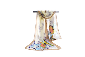 Female color butterfly chiffon scarf wholesale