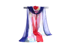 Female gradient chiffon scarf wholesale