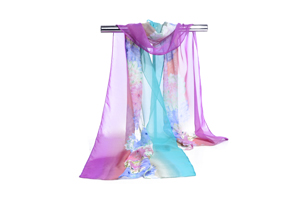 Female gradient chiffon scarf wholesale