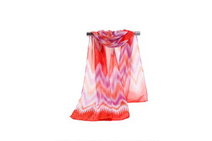 Female wavy lines chiffon scarf wholesale