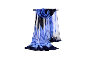 Female wavy lines chiffon scarf wholesale