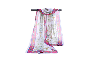 Female elephant pattern chiffon scarf wholesale