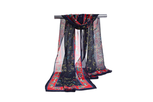 Female elephant pattern chiffon scarf wholesale