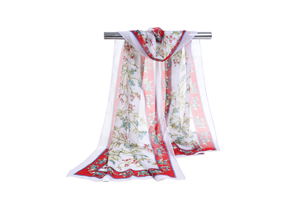 Female elephant pattern chiffon scarf wholesale