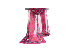Female elephant pattern chiffon scarf wholesale