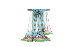 Female chiffon irregular pattern scarf wholesale