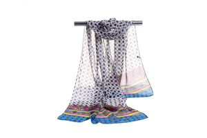 Female chiffon irregular pattern scarf wholesale