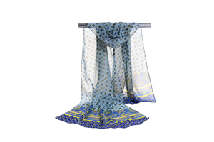Female chiffon irregular pattern scarf wholesale