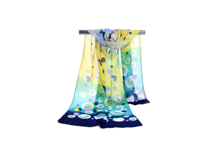 Female circle pattern chiffon scarf wholesale
