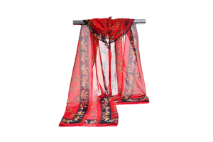 Female elephant pattern chiffon scarf wholesale