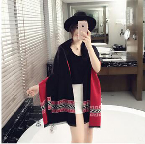 Imitation cashmere thick double color scarf shawl wholesale