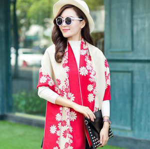 Female embroidery ethnic wind flowers shawls wholesale