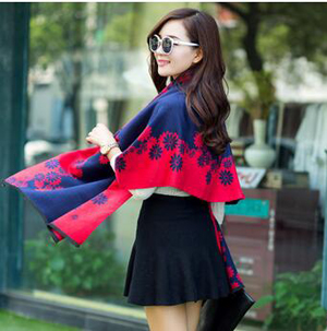 Female embroidery ethnic wind flowers shawls wholesale