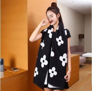 Flower design imitation cashmere scarf wholesale