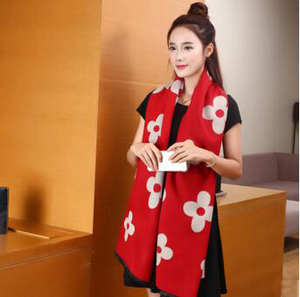 Flower design imitation cashmere scarf wholesale