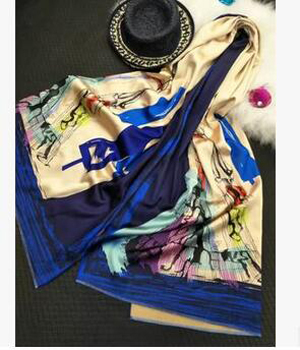 High-end digital printing Paris imitation cashmere scarf wholesale