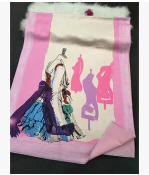 High-end digital printing Paris imitation cashmere scarf wholesale