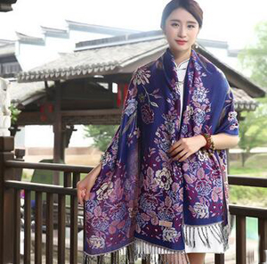 Joker long travel thin cotton national wind scarf wholesale